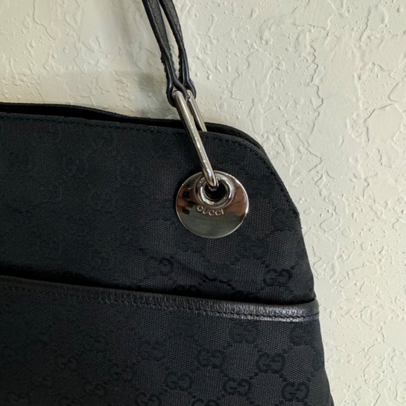 GUCCI Black GG Canvas Eclipse Bag w/COA.  P0029 - Picture 6 of 17